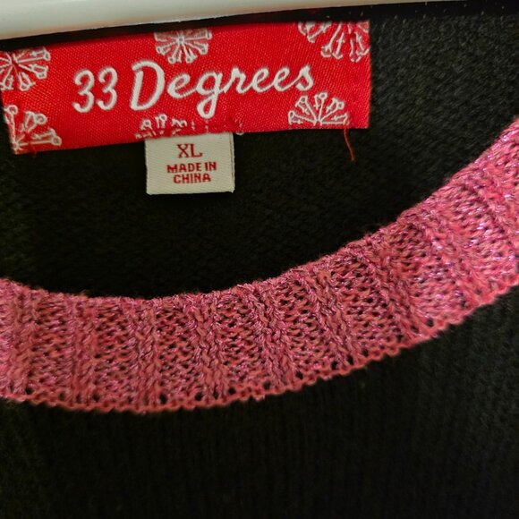 33 Degrees Let's Get Frosted Ugly Christmas sweater - Women's XL - Excellent - Picture 2 of 5